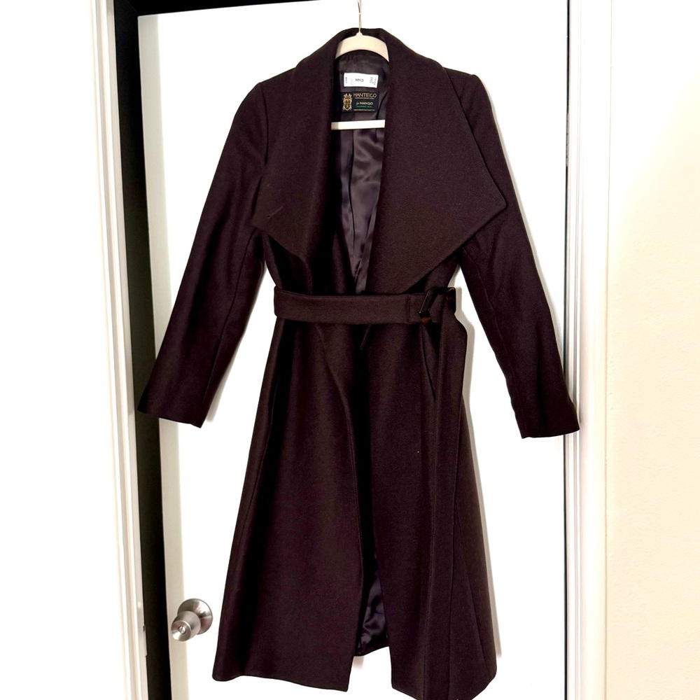 Manteco for Mango wool wrap coat, size XS (EUR 34 / US 2)